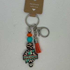 Beaded keychains.